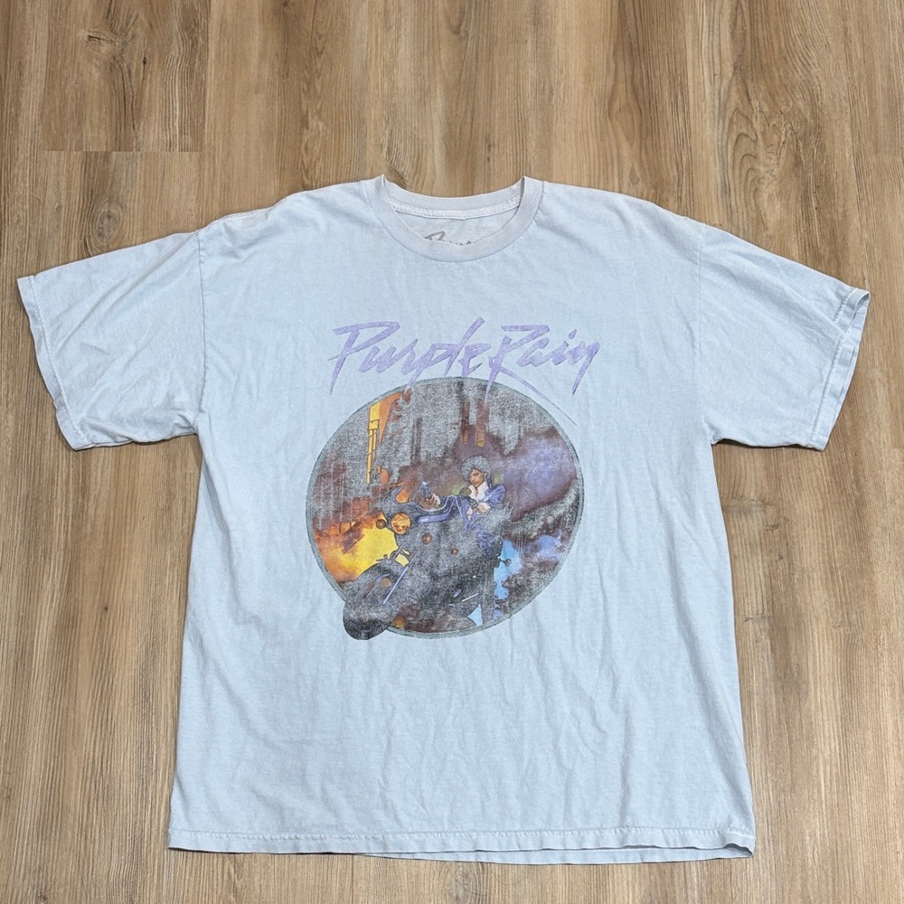 Prince Light Blue Cotton T-Shirt